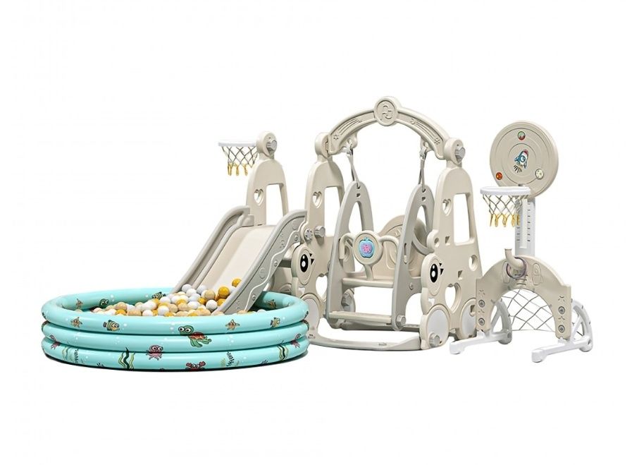 Пързалка с Люлка 6в1 Lunar  7в1 Playground