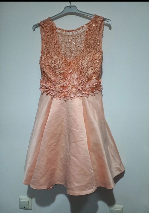 Rochie ocazie cu fermoar la spate si captuseala int.marime XL perfecta