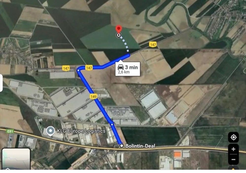 TEREN DE VÂNZARE ÎN ULMI, GIURGIU, A1 - KM 23 33.334 m2 | opțional 66.667 m'