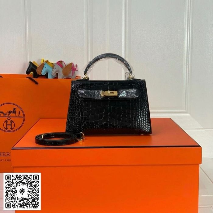Hermes Kelly Crocodile 22cm