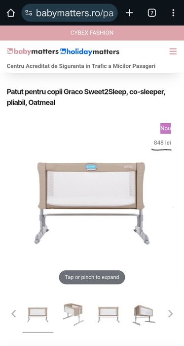 Patut Graco sweet2sleep co-sleep er