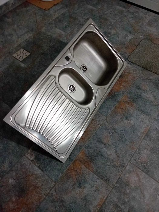 Vind chiuveta de inox dublă 100/50 cm