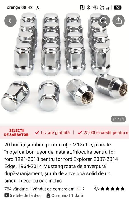 Piulițe Ford focus 2