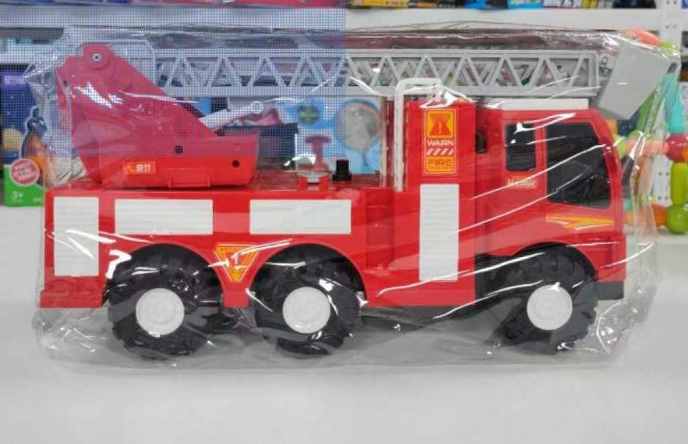 Детска голяма пожарна кола с вишка