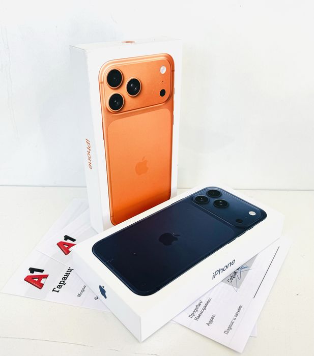 НОВ! iPhone 17 Pro Max 512GB Orange / Blue ГАРАНЦИЯ 24 Месеца!