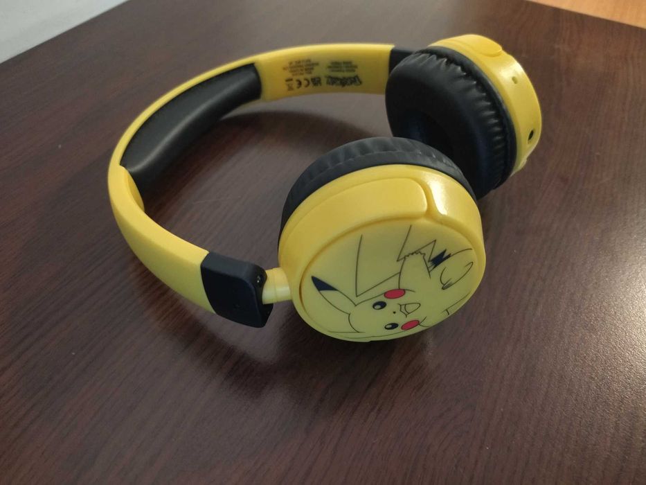 Продавам детски слушалки с микрофон OTL Technologies - Pokemon PIKACHU, безжични, жълти