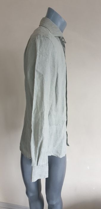Boggi Milano Len/ Лен Regular Fit Mens M ОРИГИНАЛ! Мъжка Ленена Риза.
