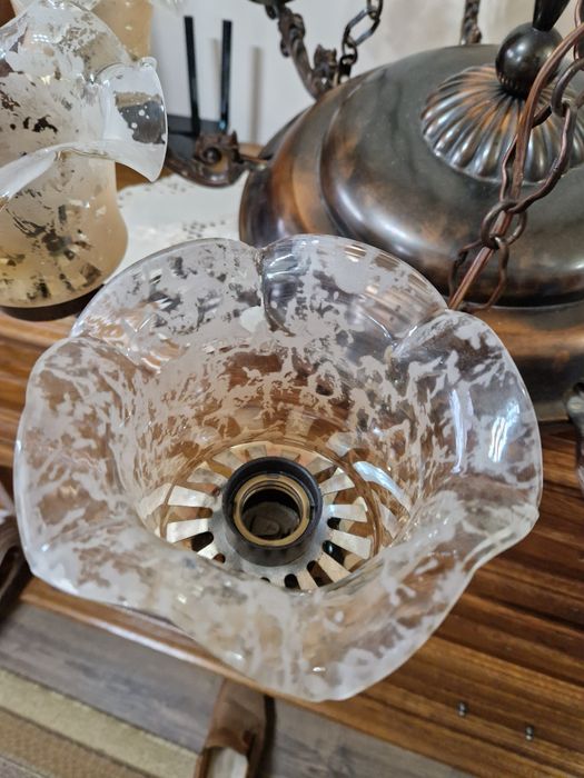 Lustră din cupru cu 9 brațe