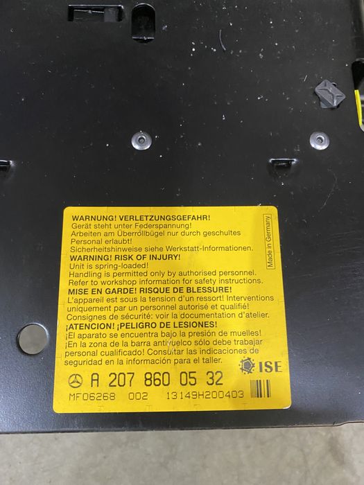 Roll Bar Mercedes E class cabrio W207 facelift