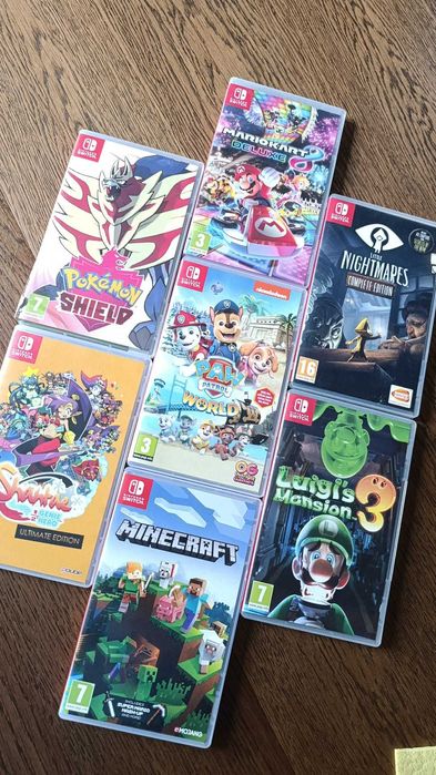 Nintendo Switch с 7 игри