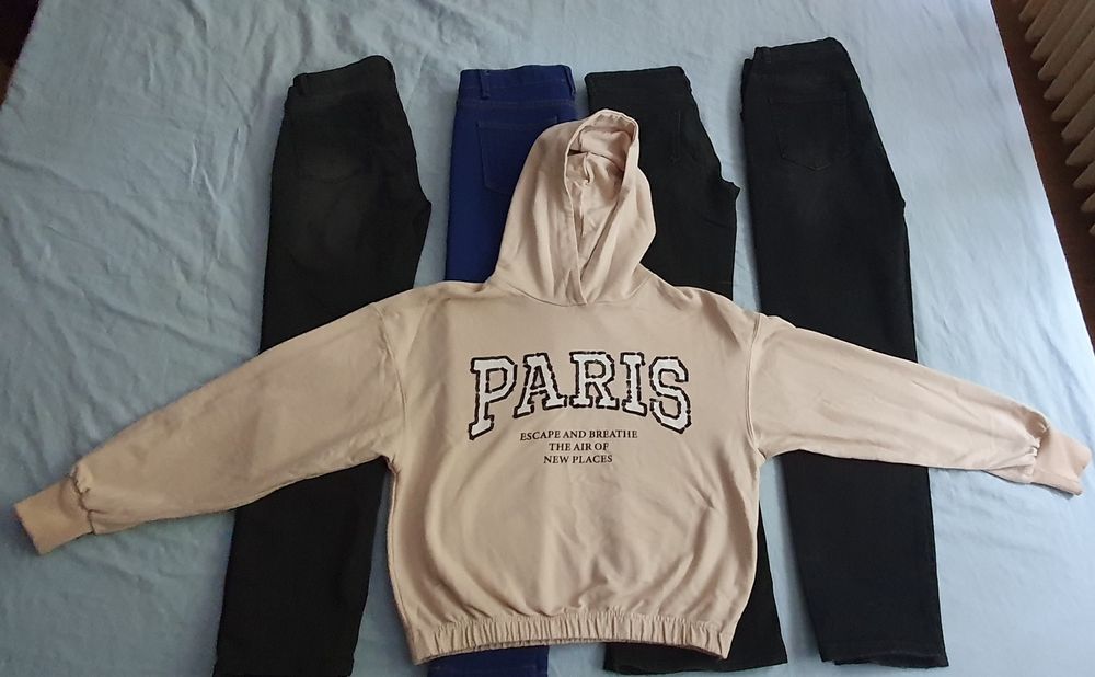 Ocazie 4 buc pantaloni 10-11 ani de firma H&M lc waikiki hanorac cadou