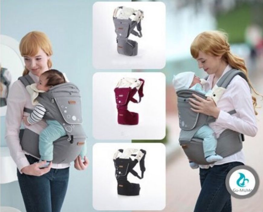 Эргорюкзак хипсит iMama 2 в 1 со спинкой