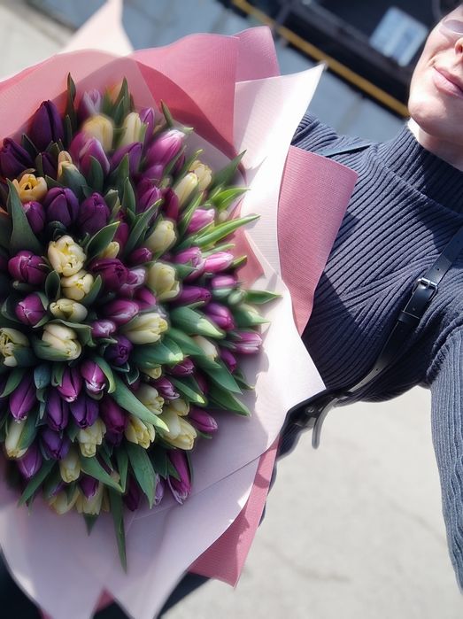 Букет 101 тюльпан новый