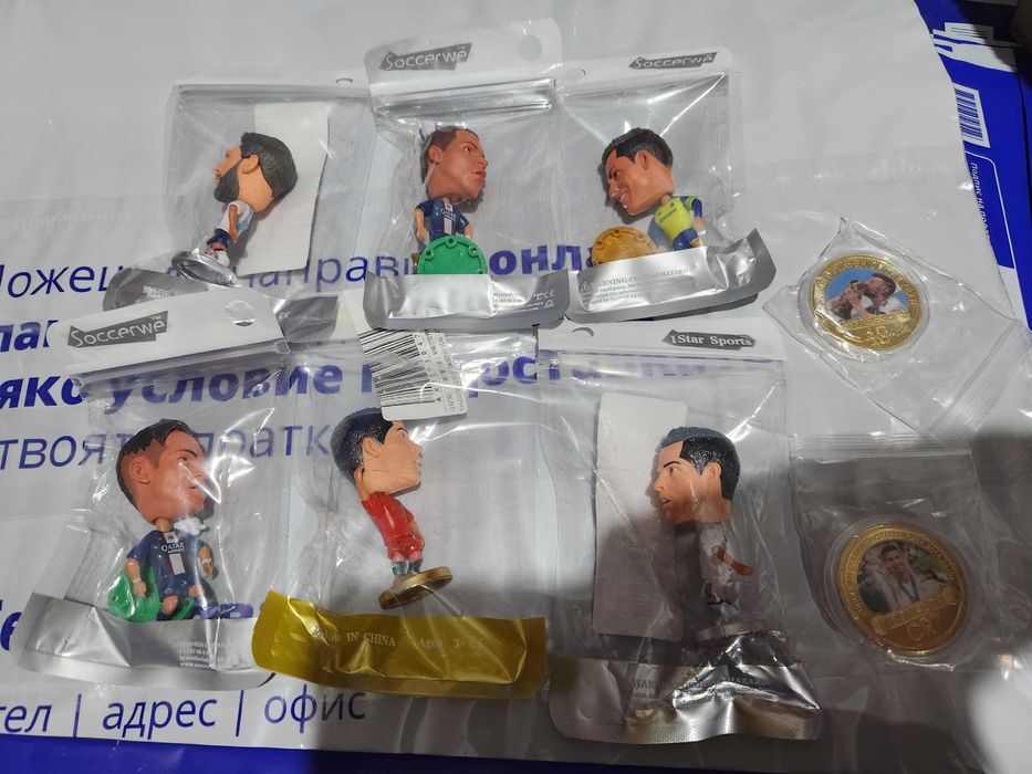 Фигурки Мбапе Меси Роналдо Неймар фенски