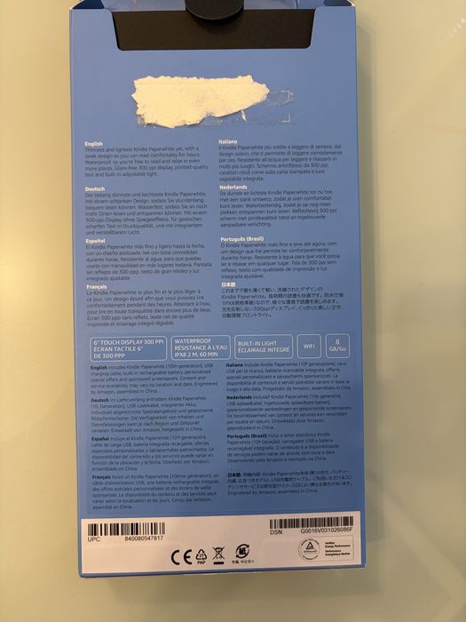 Kindle Paperwhite 10th generation