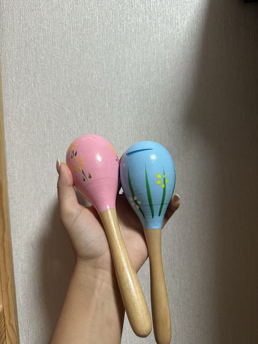Деревянные маракасы игрушечные