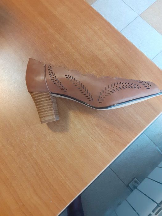 Нови немски обувки "HEINE"-естествена кожа 38 номер