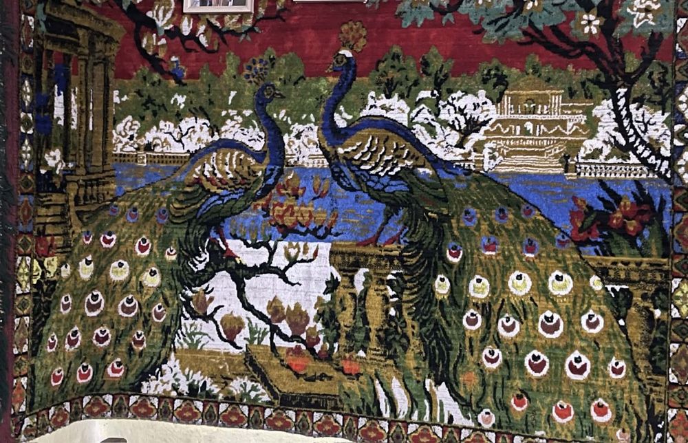 Vand carpetă păuni