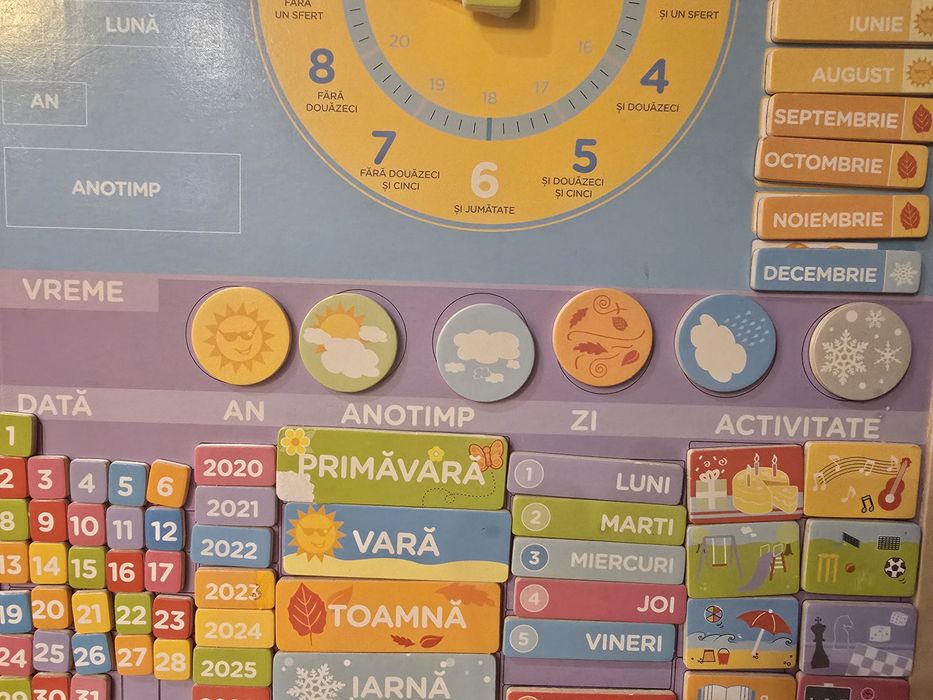 Calendar magnetic pentru copii