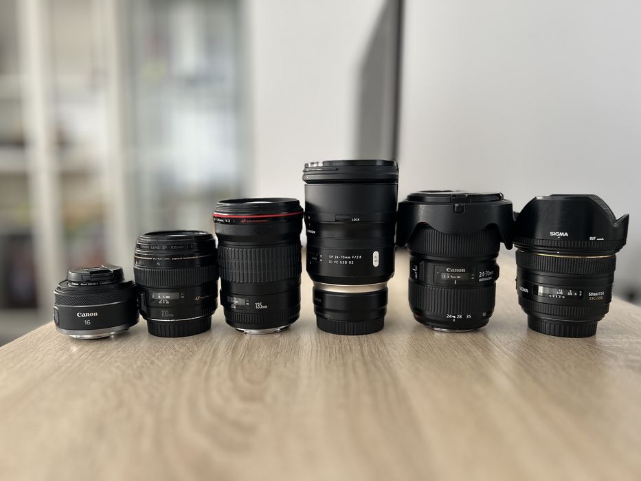 Body Canon 5d mark IV + baterie si incarcator cadou + obiective