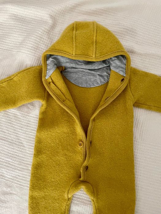 Salopeta/overall din lana fiarta, Disana, marime 74-80