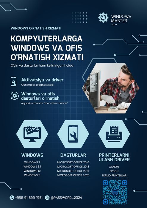 Windows o'rnatish