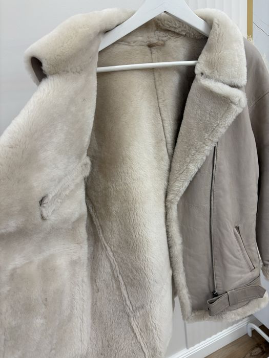 Натуральная дублёнка авиатор