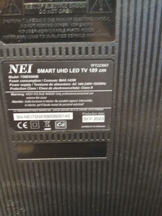 Vand tv smart Nei 189 cm