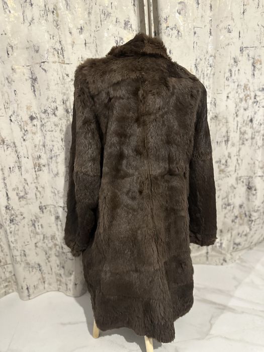 Haina din blana naturala cu doua fete