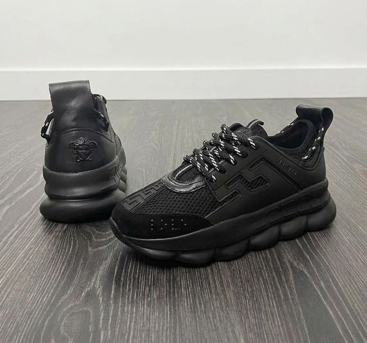 Adidasi Versace Chain Negru