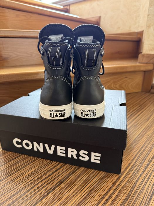 Converse noi, in cutie waterproof piele naturala tenisi/ghete 39
