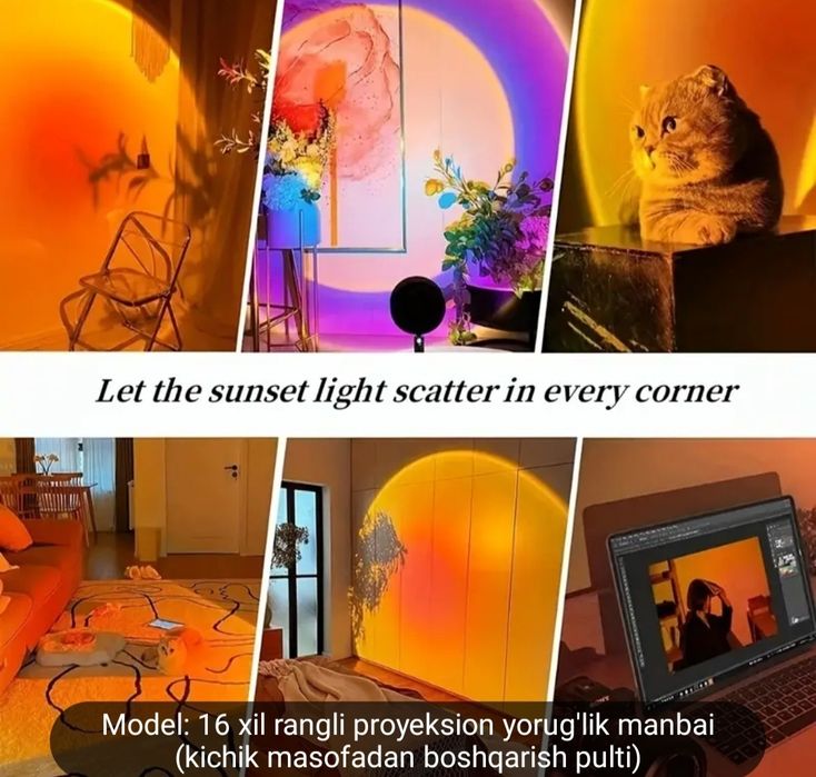 Rgb chiroq masofadan boshqariladi