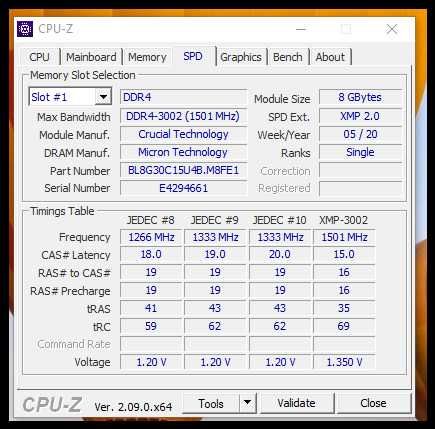 Памет 16GB (2x8GB)  Crucial Ballistix  Kit 3000 MHz DDR4