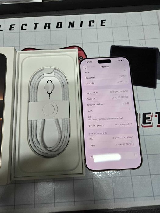 IPHONE 16 PRO Max Cutie 256gb 91% bat Stephanies Amanet