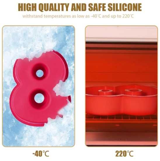 Forme de silicon pentru prăjituri, torturi, set de 9 cifre, noi