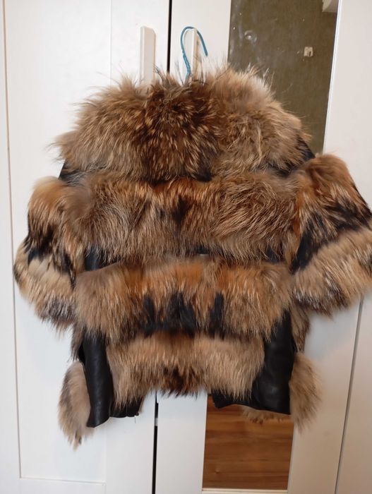 Кожено дамско палто