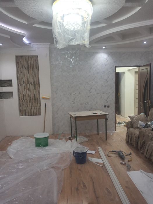 Абой ёпиштириш ишларини киламиз