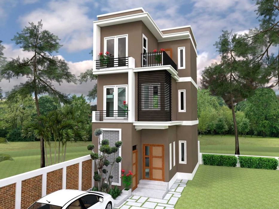 НА ИЗПЛАЩАНЕ - Триетажна сглобяема къща с 2 спални, 120 кв. м