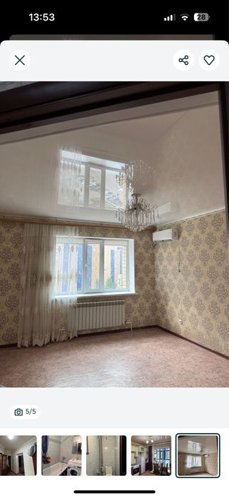 1 бөлмелі пәтер жалға беріледі.