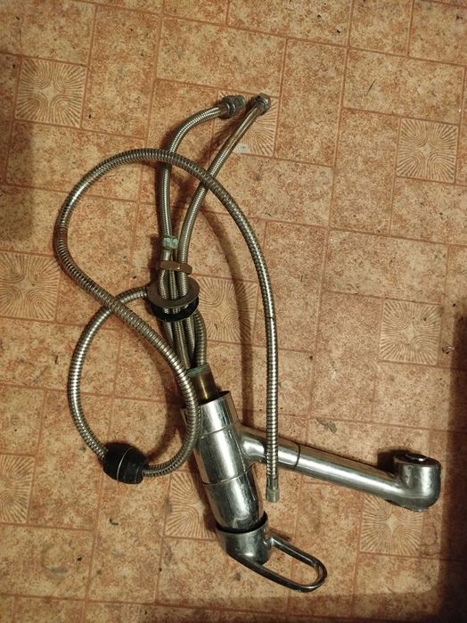 Кухня горни шкафове mdf и мивка с батерия (вкл. сифон)