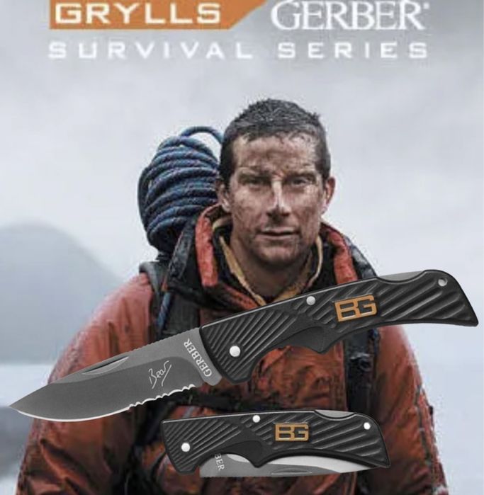 ловен нож тактически GERBER за оцеляване комбинирано острие мега здрав