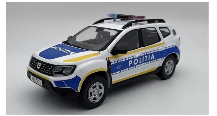 NOREV DACIA DUSTER “Poliția” machetă auto scara 1:43 (10cm)