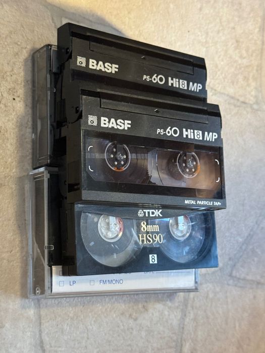 Lot 5 casete video 8mm