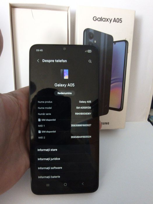 Samsung Galaxy A05 negru - nou full box