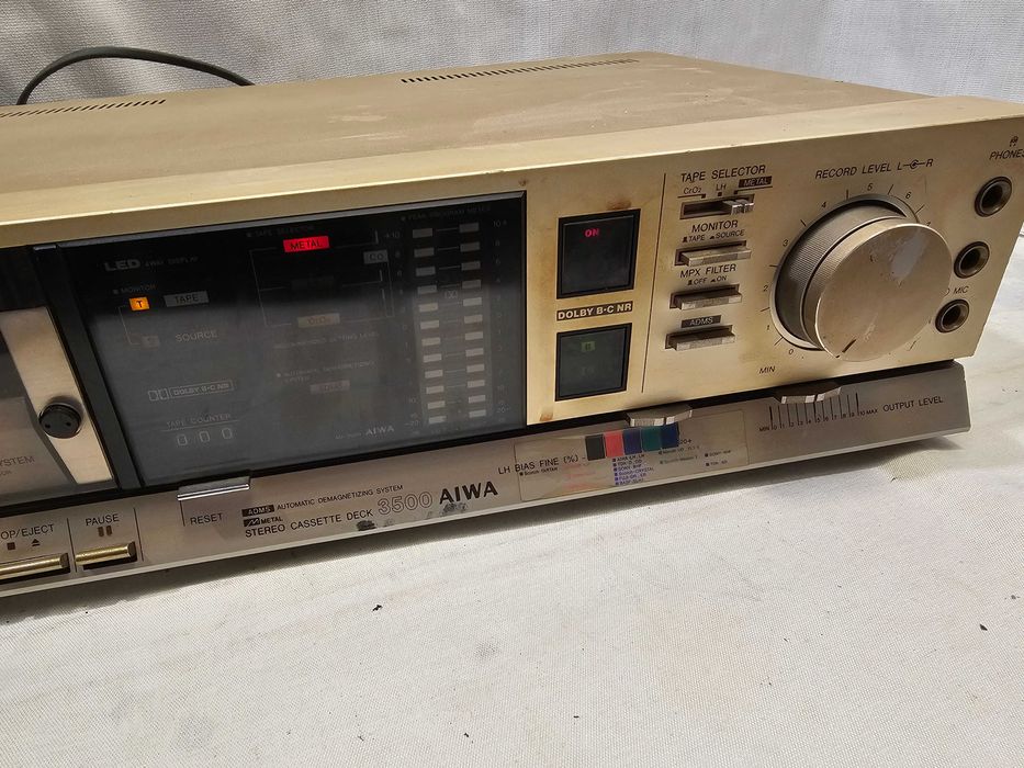 Deck Aiwa 3500 modle Ad-3500e Japan defect