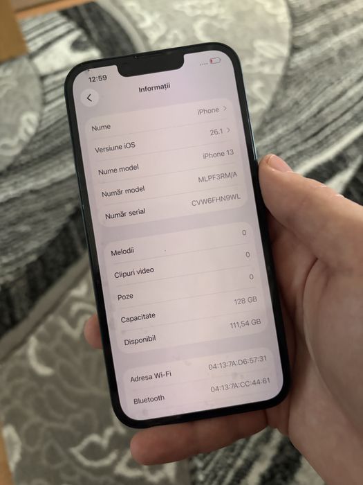 Iphone 13 midnight utilizat