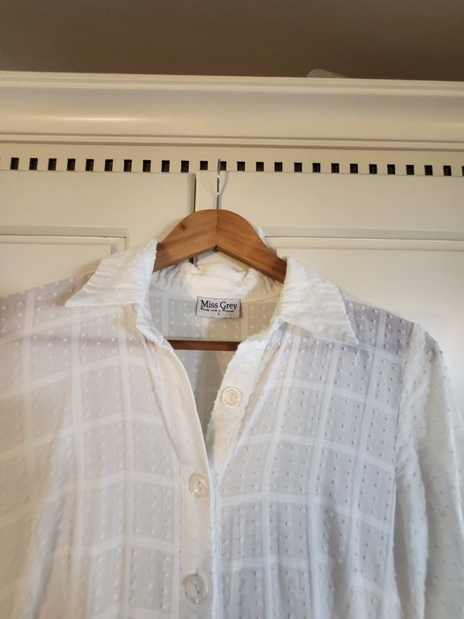 Rochie albă Miss Grey marimea M bumbac