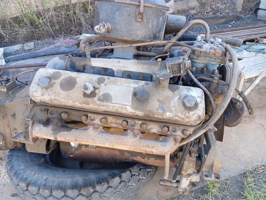 Двигатель и коробка Краз ЯЕМЗ 238