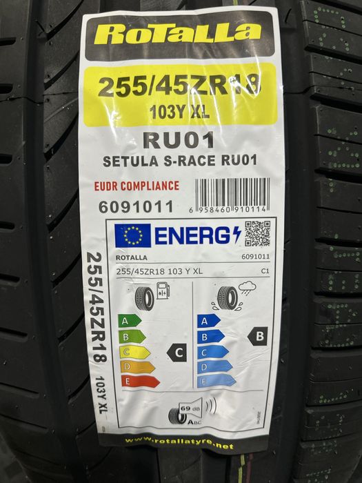 Нови летни гуми ROTALLA RU01 255/45R18 103Y XL НОВ DOT БОРД 2554518