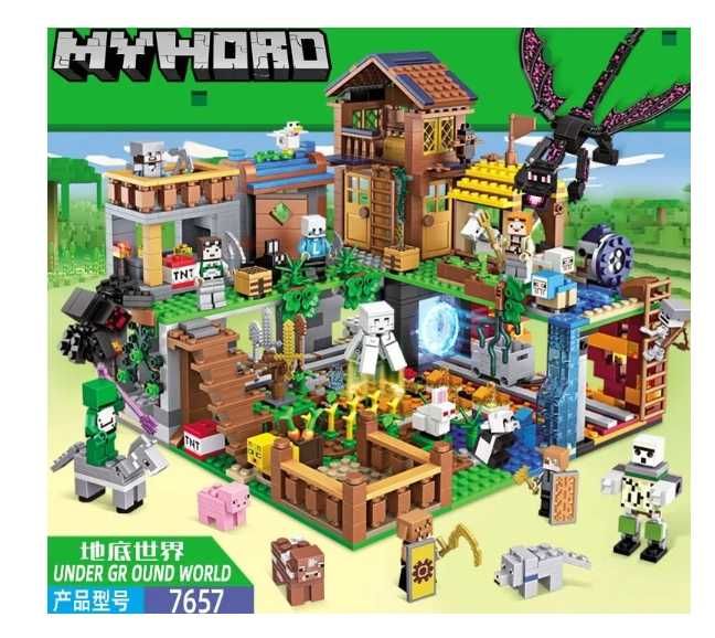 Конструктор Minecraft в ассортименте от 250 до 1260 деталей, доставка